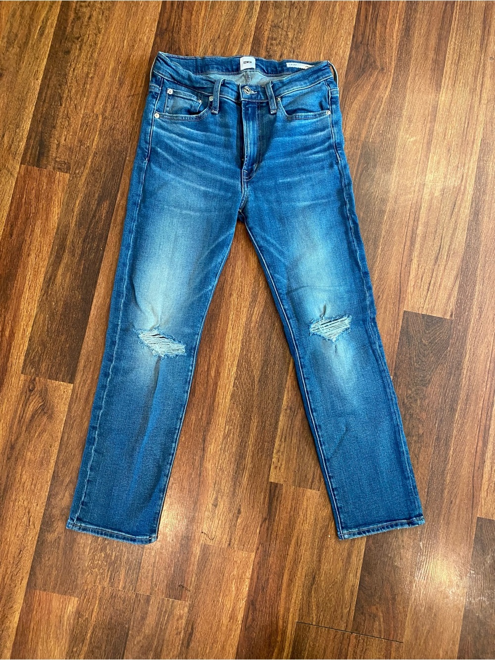 Women’s  Distressed Blue Slim Jeans